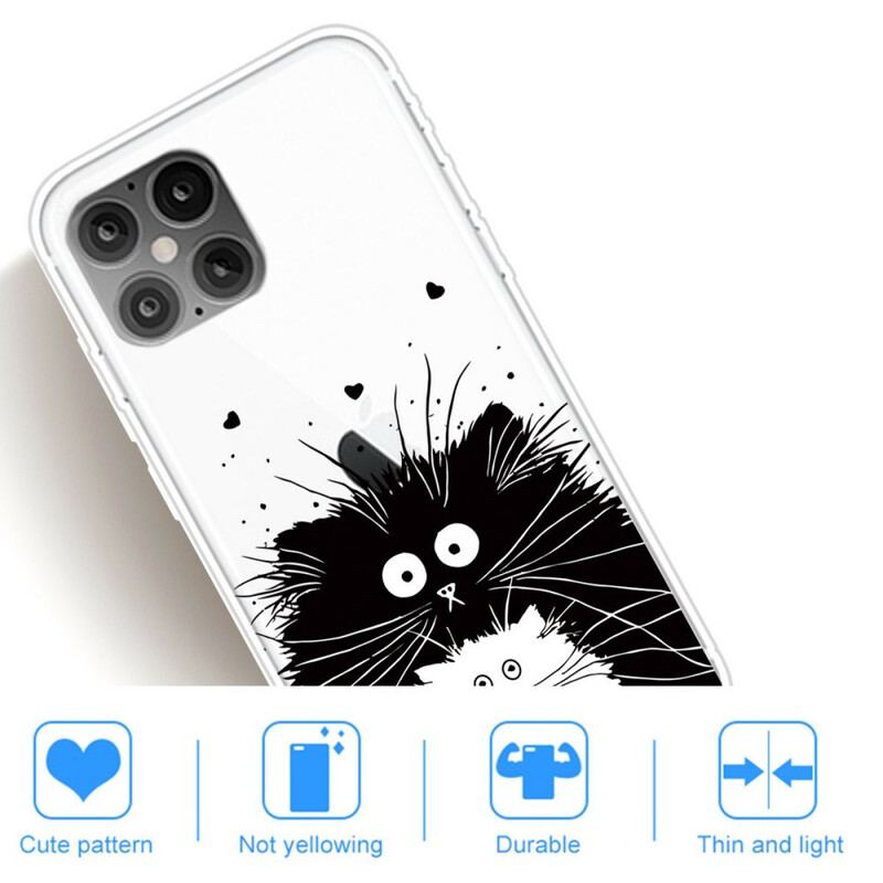 Coque iPhone 12 / 12 Pro Regarde les Chats
