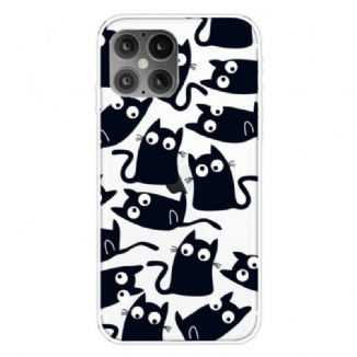 Coque iPhone 12 / 12 Pro Souris Noires