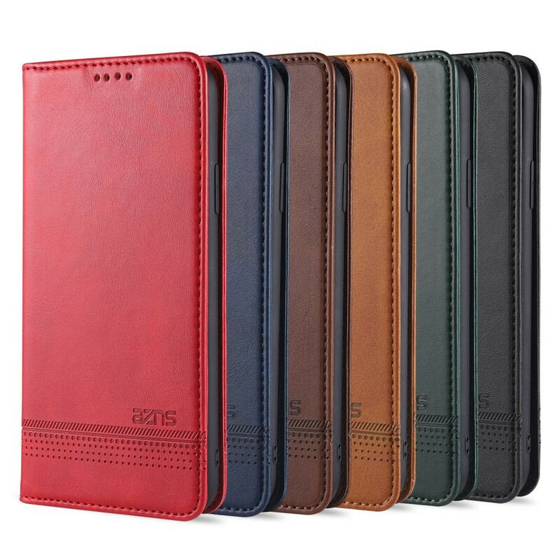 Flip Cover iPhone 12 / 12 Pro Style Cuir AZNS