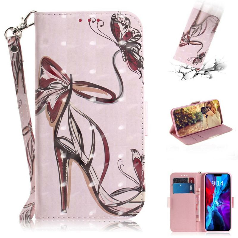 Housse iPhone 12 / 12 Pro Escarpin à Lanière