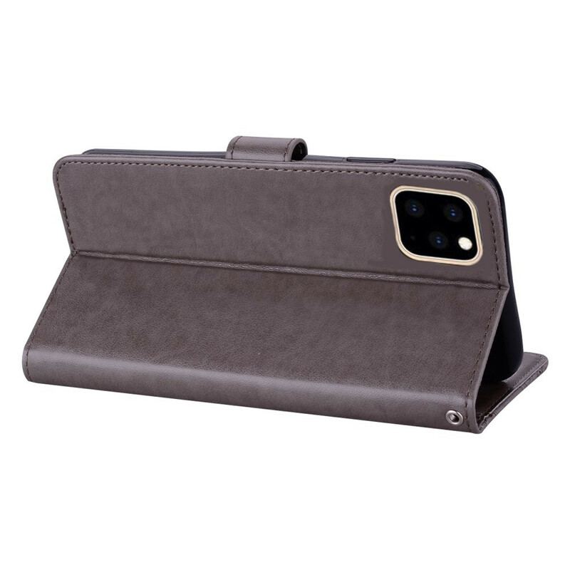Housse iPhone 12 / 12 Pro Hibou Mandala et Breloque