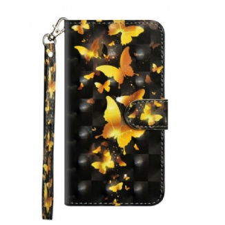 Housse iPhone 12 / 12 Pro Light Spot Papillons Jaunes