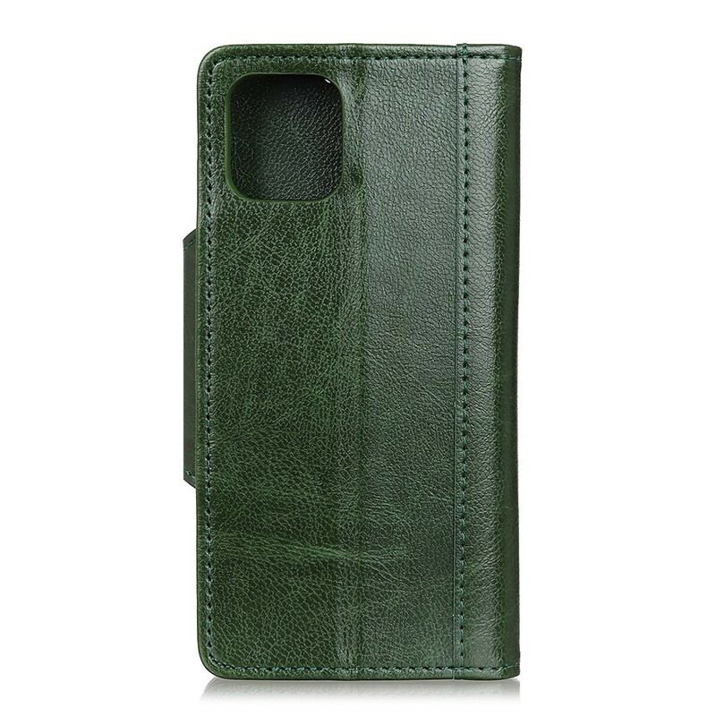Housse iPhone 12 / 12 Pro Simili Cuir Fermoir Élégance