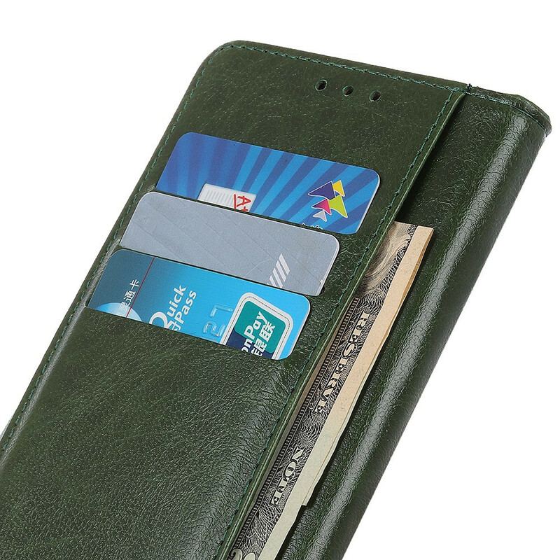Housse iPhone 12 / 12 Pro Simili Cuir Fermoir Élégance