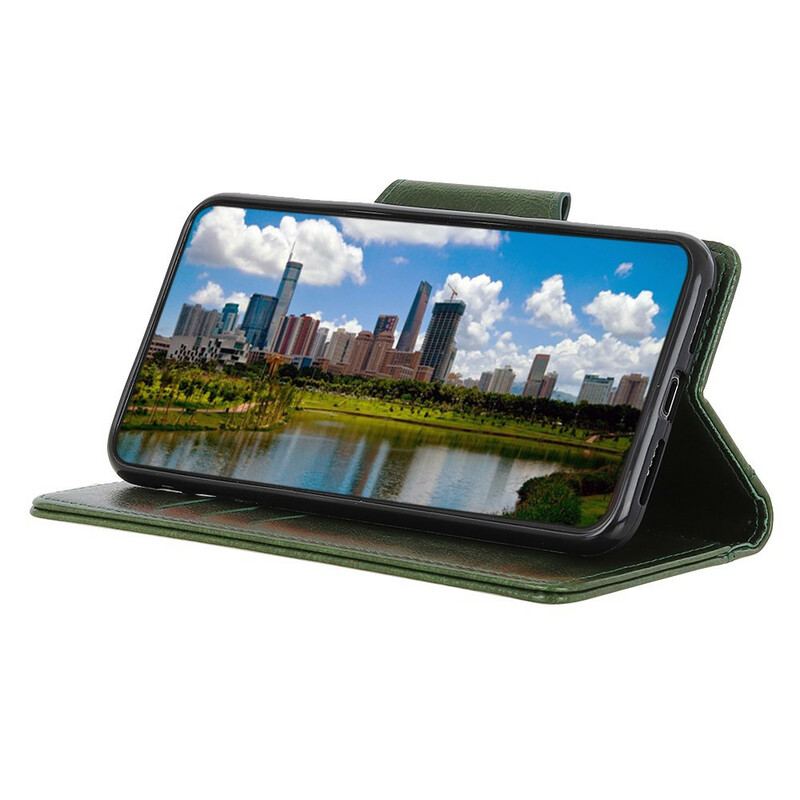Housse iPhone 12 / 12 Pro Simili Cuir Fermoir Élégance