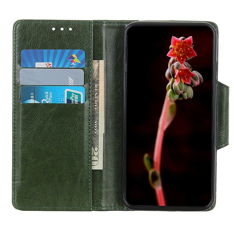 Housse iPhone 12 / 12 Pro Simili Cuir Fermoir Élégance