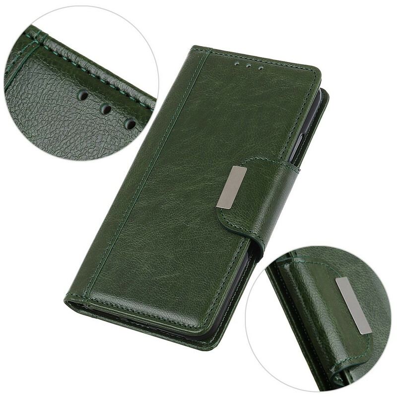Housse iPhone 12 / 12 Pro Simili Cuir Fermoir Élégance
