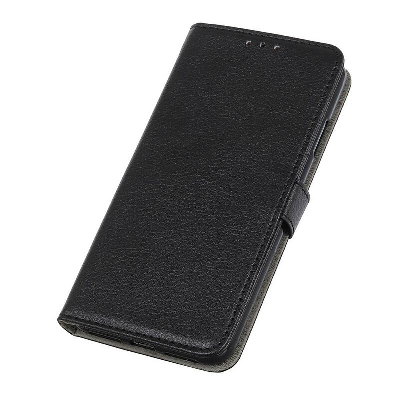 Housse iPhone 12 / 12 Pro Texture Litchi Premium