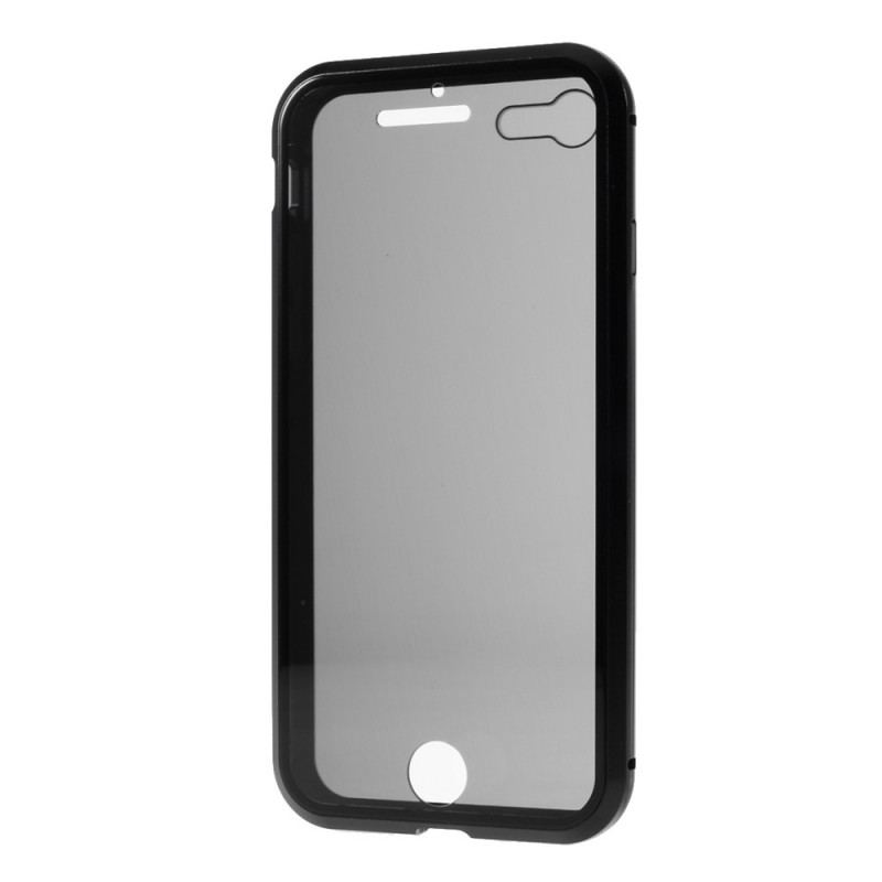 Coque iPhone SE 3 / SE 2 / 8 / 7 Avant et Arrière Verre Trempé et Métal