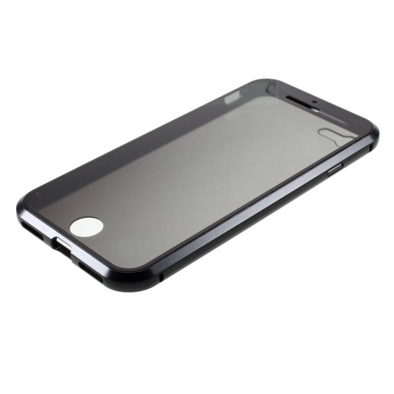 Coque iPhone SE 3 / SE 2 / 8 / 7 Avant et Arrière Verre Trempé et Métal