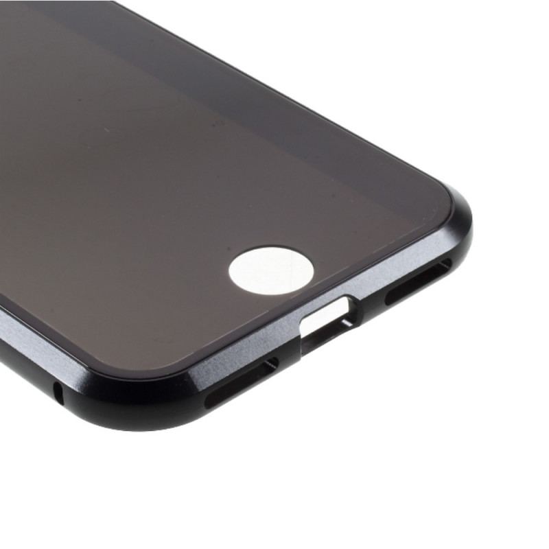 Coque iPhone SE 3 / SE 2 / 8 / 7 Avant et Arrière Verre Trempé et Métal