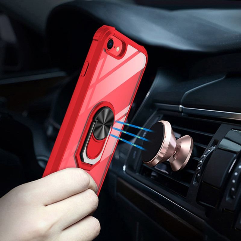 Coque iPhone SE 3 / SE 2 / 8 / 7 Couleur Anneau-Support
