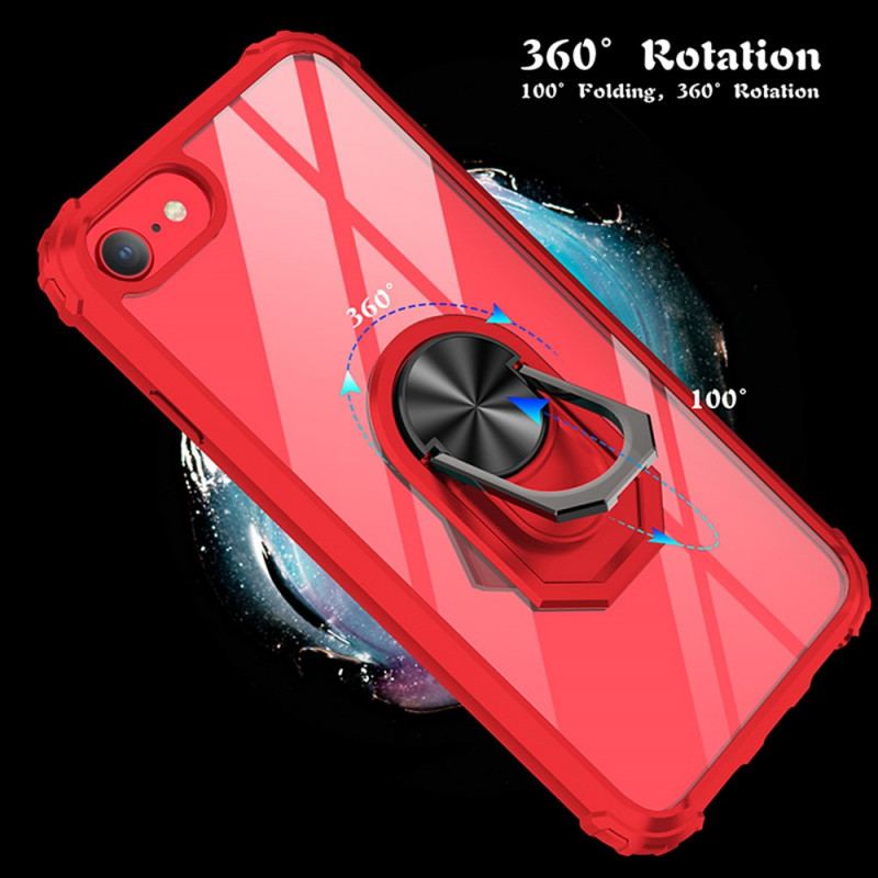 Coque iPhone SE 3 / SE 2 / 8 / 7 Couleur Anneau-Support