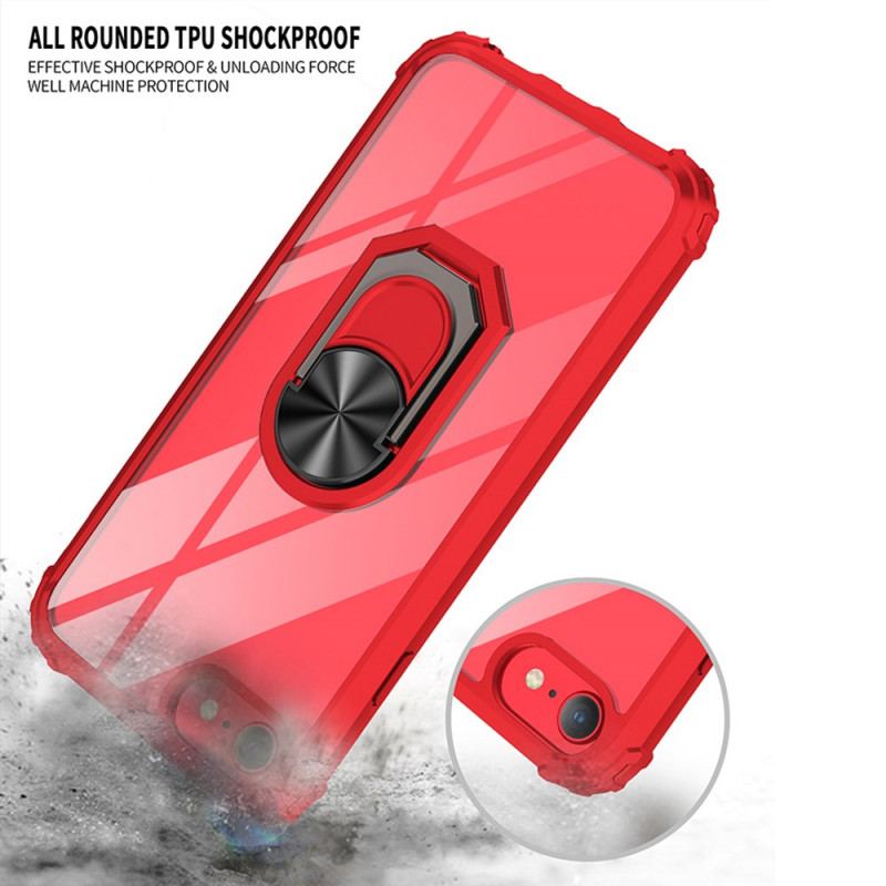 Coque iPhone SE 3 / SE 2 / 8 / 7 Couleur Anneau-Support