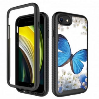 Coque iPhone SE 3 / 2 / 8 / 7 Double Protection Papillons