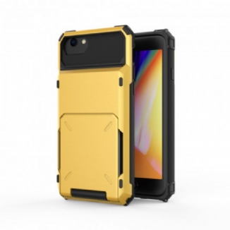 Coque iPhone SE 3 / 2 / 8 / 7 Porte-Carte Style Flip