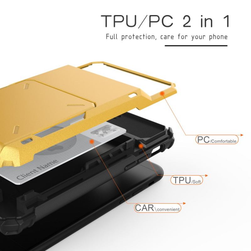 Coque iPhone SE 3 / SE 2 / 8 / 7 Porte-Cartes style Flip