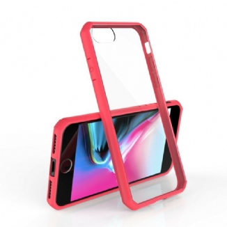 Coque iPhone SE 3 / 2 / 8 / 7 Transparente Rebords Colorés