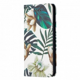 Flip Cover iPhone SE 3 / 2 / 8 / 7 Feuilles
