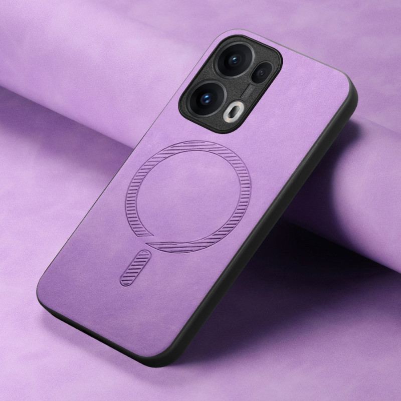 Coque Oppo Reno 13 Pro 5G Compatible MagSafe Effet Daim