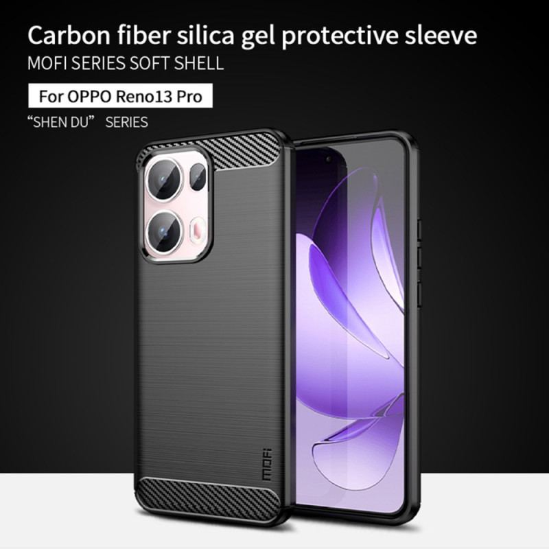 Coque Oppo Reno 13 Pro 5G Fibre Carbone Brossée
