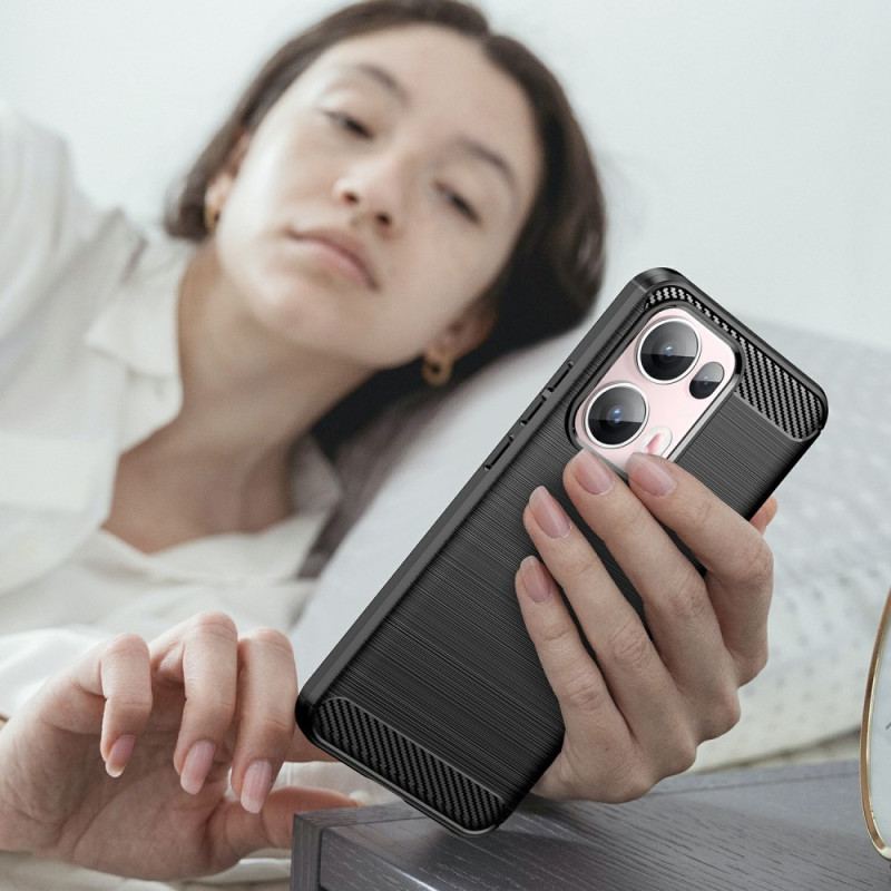 Coque Oppo Reno 13 Pro 5G Fibre Carbonne Brossée