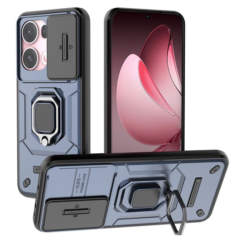 Coque Oppo Reno13 Pro 5G Ring Résistante avec Couvre-Objectif
