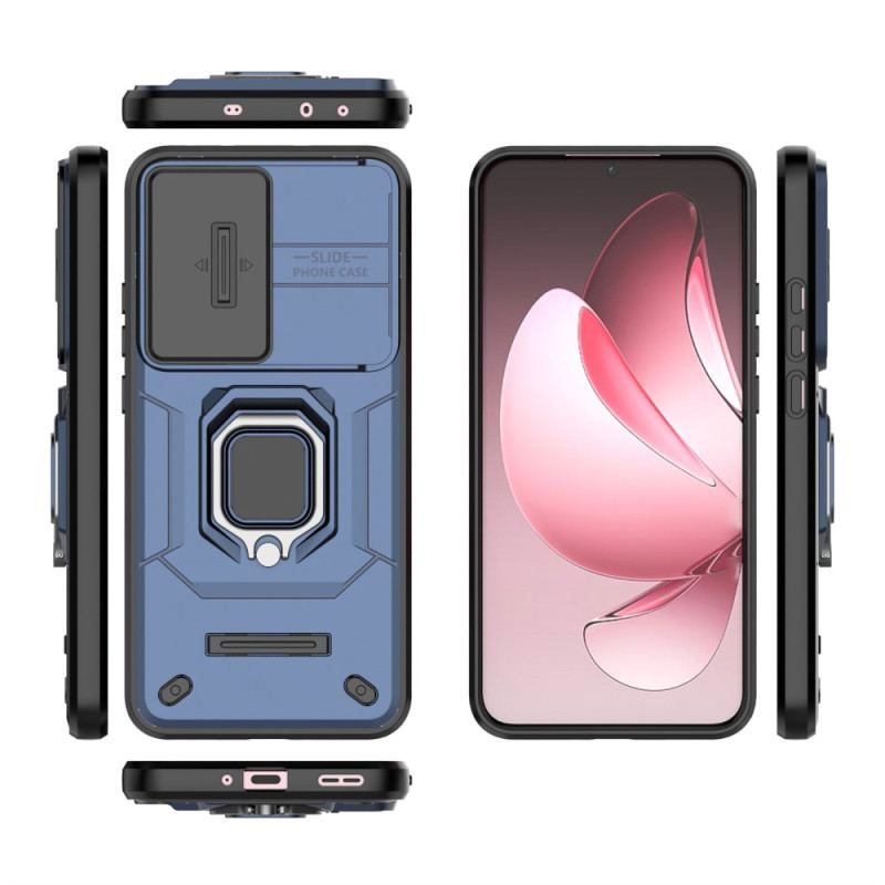 Coque Oppo Reno13 Pro 5G Ring Résistante avec Couvre-Objectif