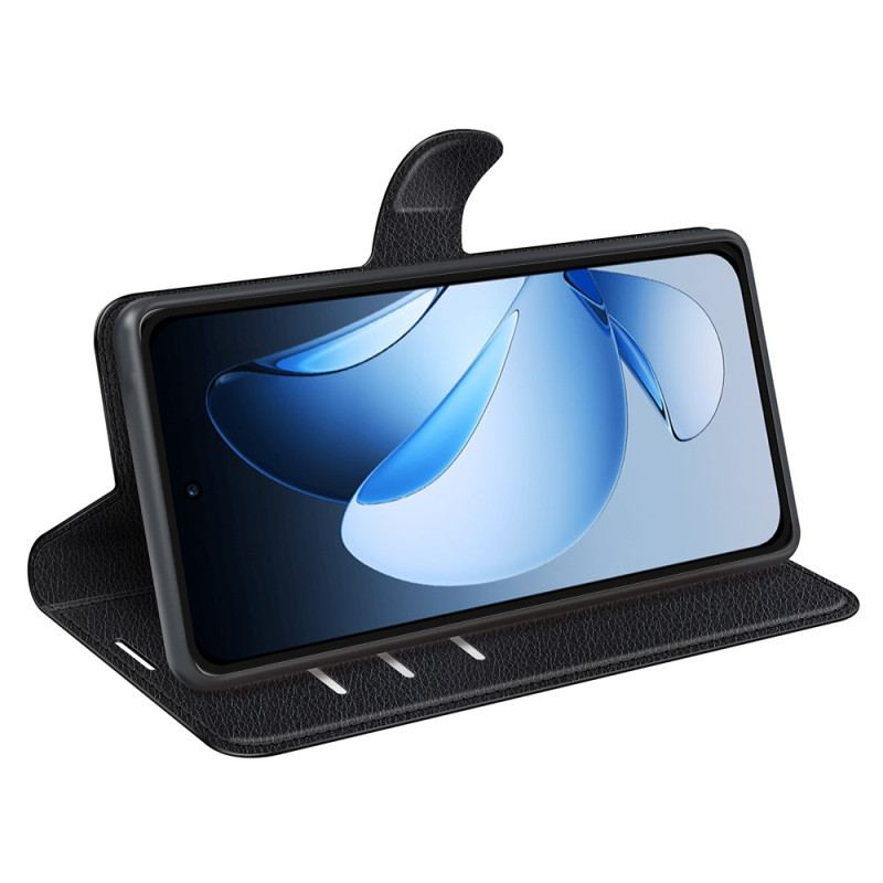 Housse Oppo Reno 13 Pro 5G Simili Cuir Litchi Classique