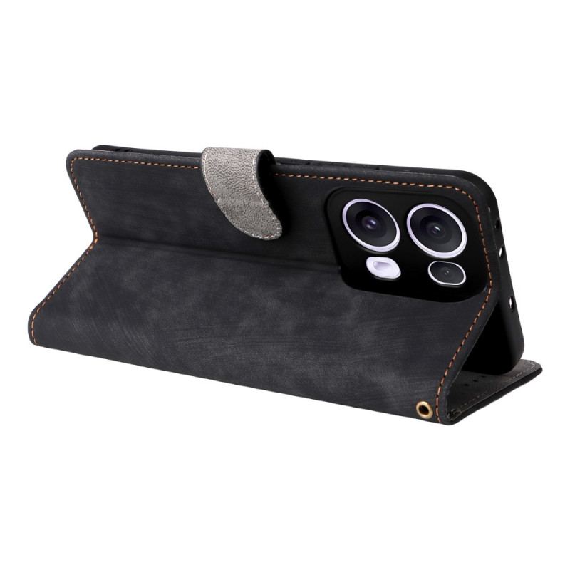 ousse Oppo Reno 13 Pro 5G Effet Daim RFID à Lanière