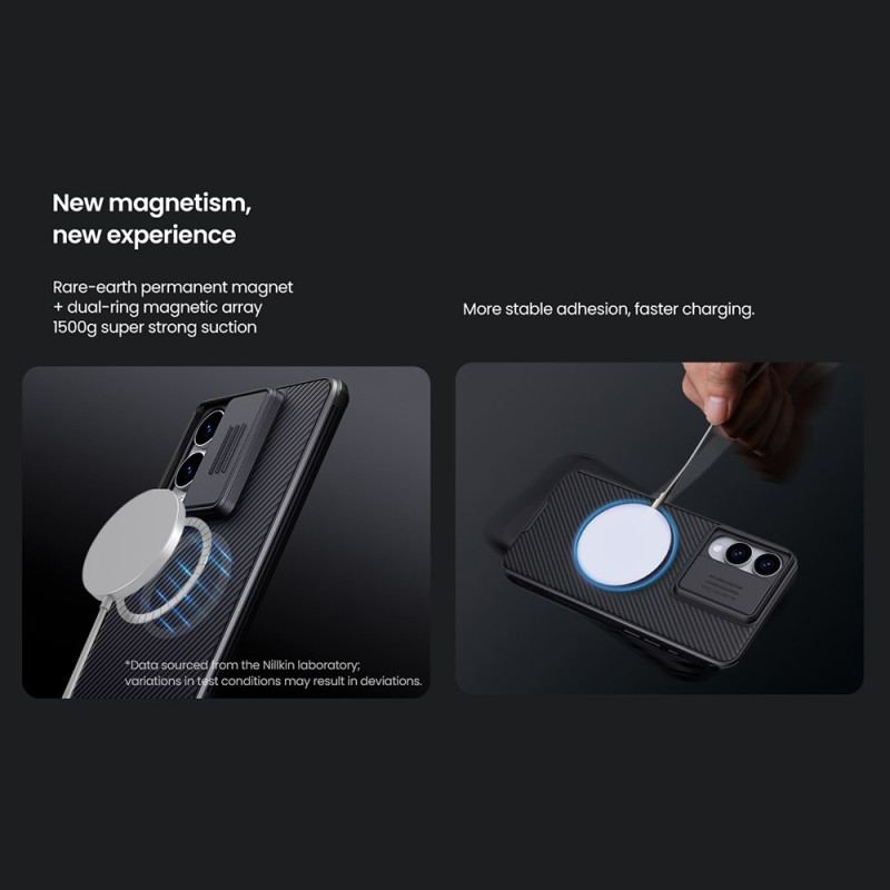 Coque Samsung Galaxy S25 Edge Camshield Pro avec Protection Coulissante pour Caméra NILLKIN