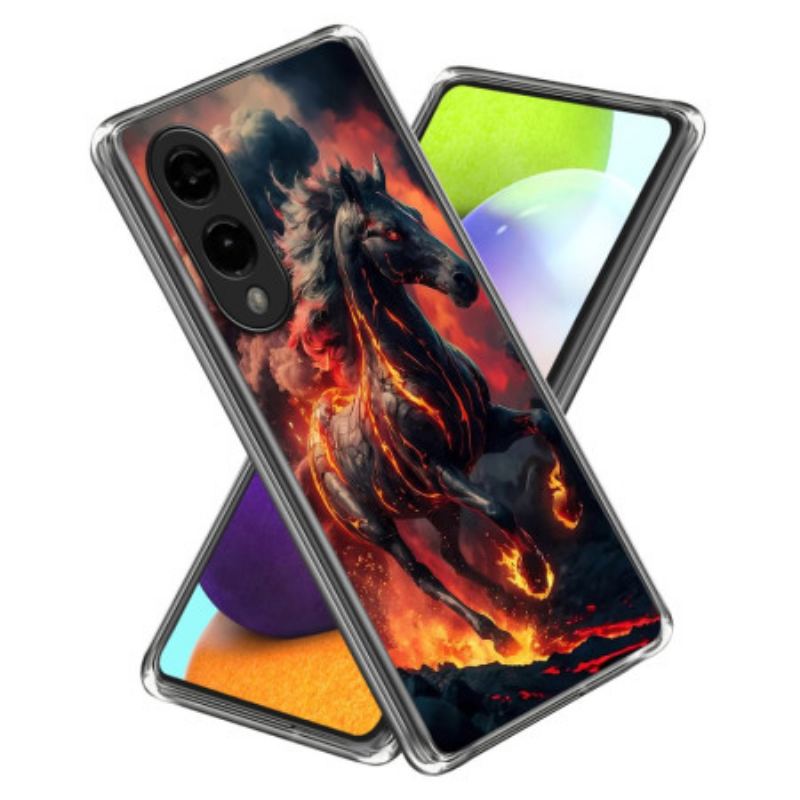 Coque Samsung Galaxy S25 Edge Cheval de Feu