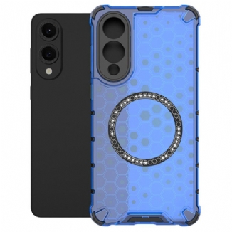 Coque Samsung Galaxy S25 Edge Compatible MagSafe Nid d'Abeille