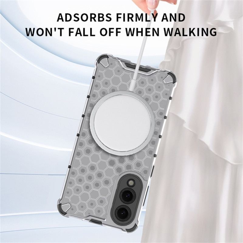 Coque Samsung Galaxy S25 Edge Compatible MagSafe Nid d'Abeille