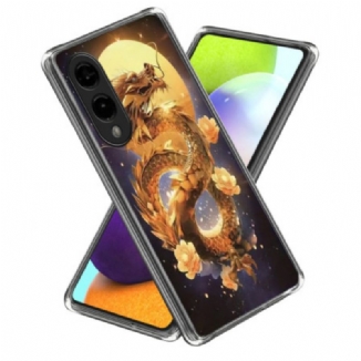 Coque Samsung Galaxy S25 Edge Dragon d'Or