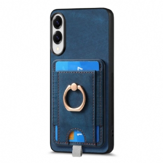 Coque Samsung Galaxy S25 Edge Magnétique avec Porte-cartes Détachable