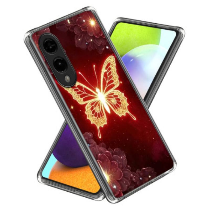 Coque Samsung Galaxy S25 Edge Papillon Doré