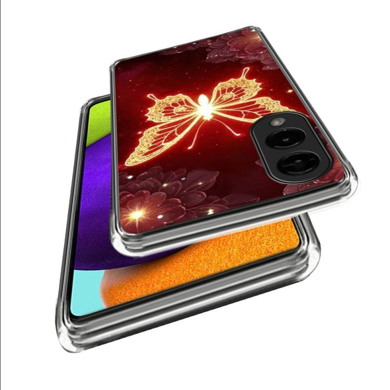 Coque Samsung Galaxy S25 Edge Papillon Doré