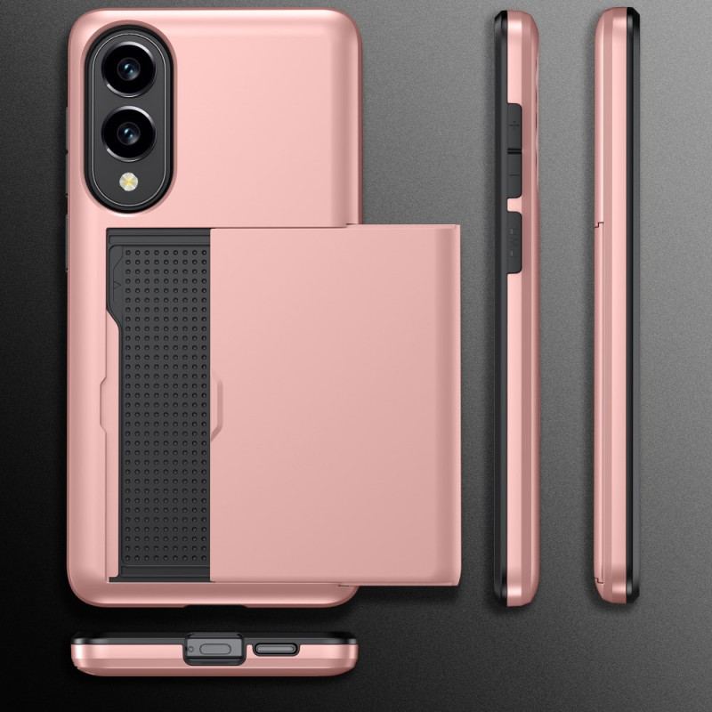 Coque Samsung Galaxy S25 Edge Porte-Cartes Coulissant