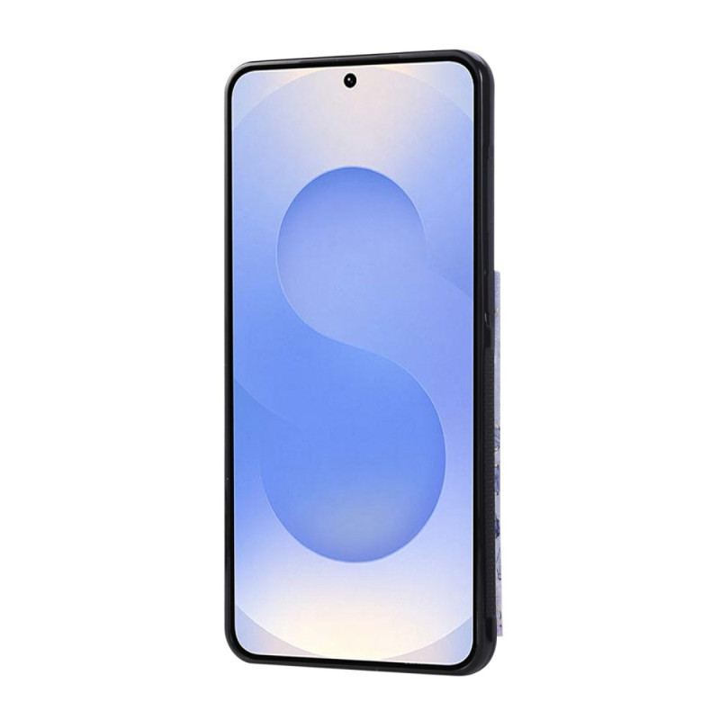 Coque Samsung Galaxy S25 Edge Porte-Cartes Floral