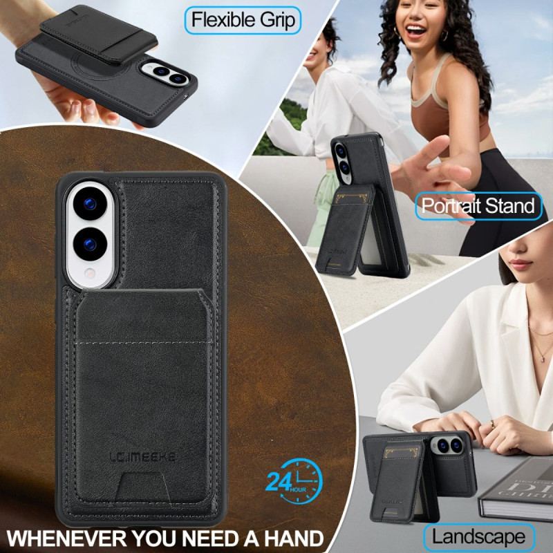 Coque Samsung Galaxy S25 Edge Porte-Cartes Magnétique Détachable