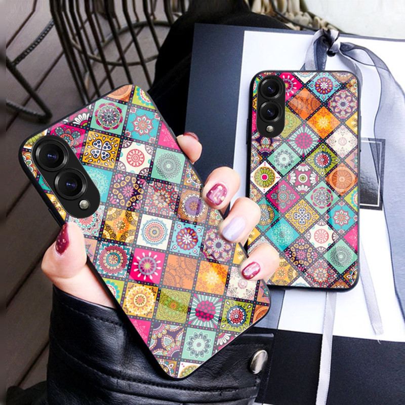 Coque Samsung Galaxy S25 Edge Support et Lanière Motif Patchwork