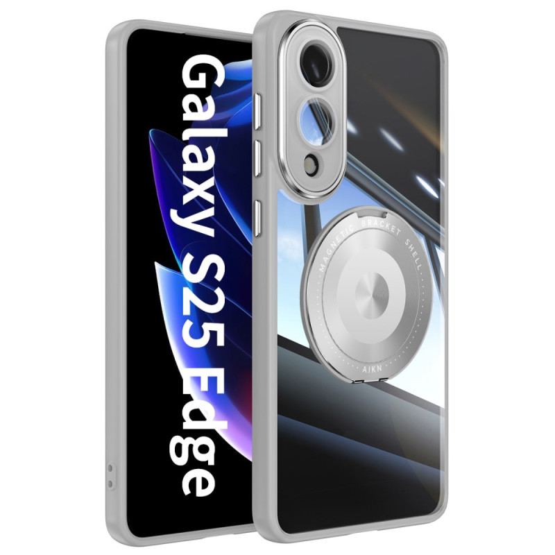 Coque Samsung Galaxy S25 Edge Support Rotatif et Protection d'Objectif