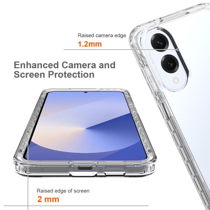 Coque Samsung Galaxy S25 Edge transparente 2-en-1