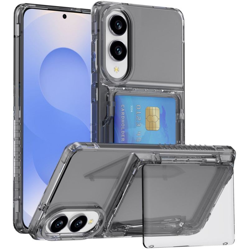 Coque Samsung Galaxy S25 Edge Transparente et Porte-Cartes