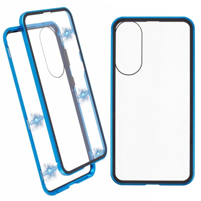 Coque Samsung Galaxy S25 Edge Verre Trempé et Cadre Magnétique