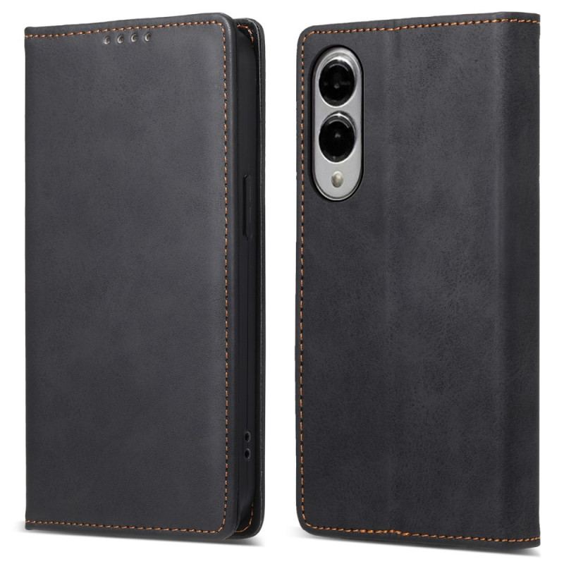 Flip Cover Samsung Galaxy S25 Edge Blocage RFID Simili Cuir