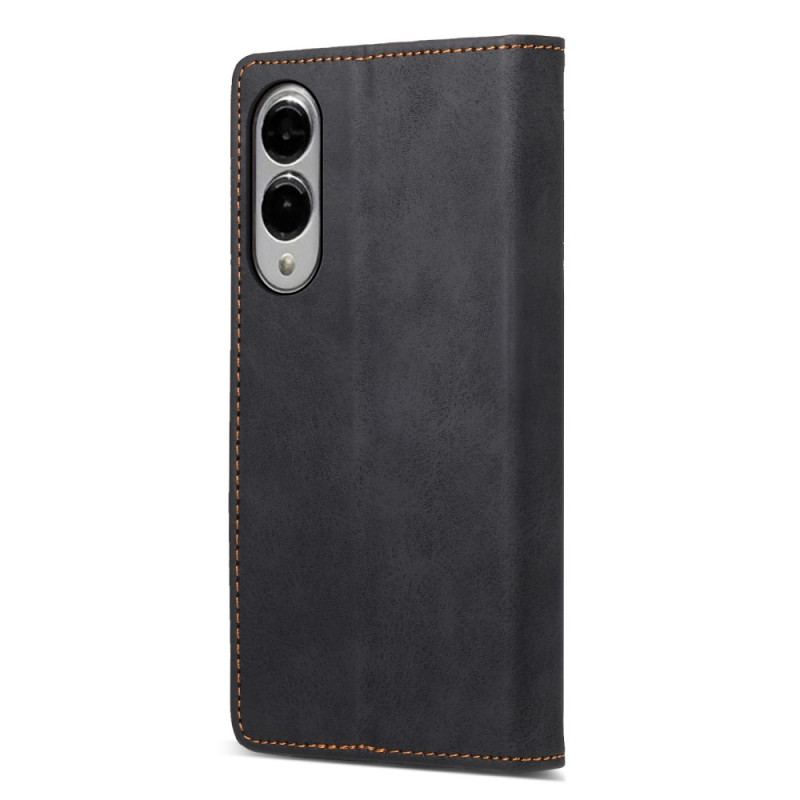 Flip Cover Samsung Galaxy S25 Edge Blocage RFID Simili Cuir