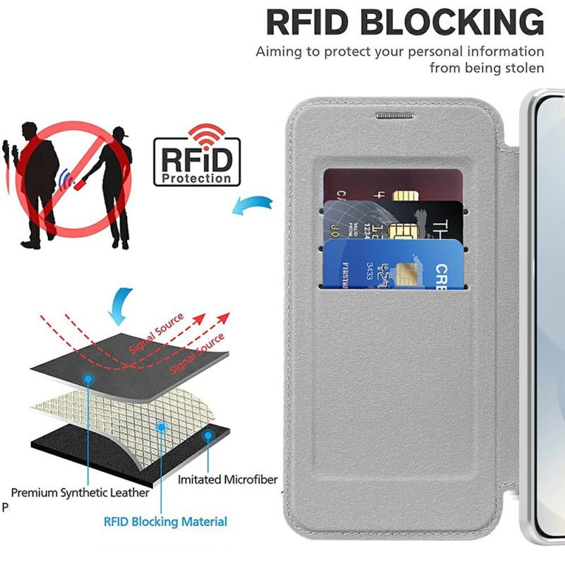 Flip Cover Samsung Galaxy S25 Edge Compatible MagSafe Matelassée