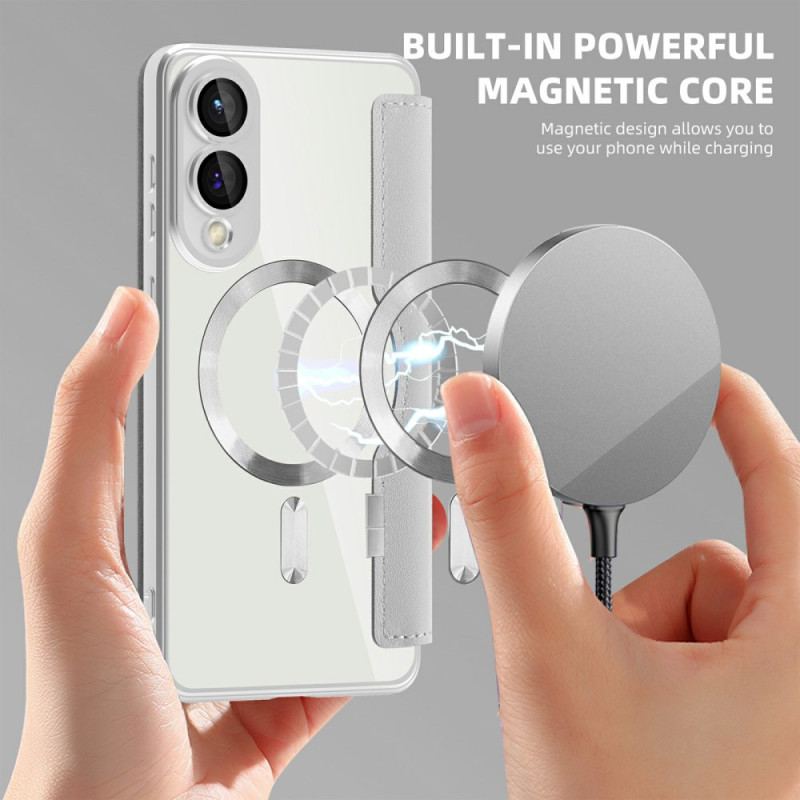 Flip Cover Samsung Galaxy S25 Edge Compatible MagSafe Matelassée